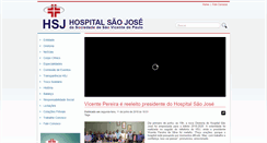 Desktop Screenshot of hospitalsaojose.org.br