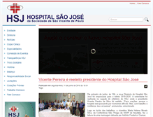 Tablet Screenshot of hospitalsaojose.org.br